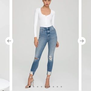 GOOD WAIST CROP CHEW HEM